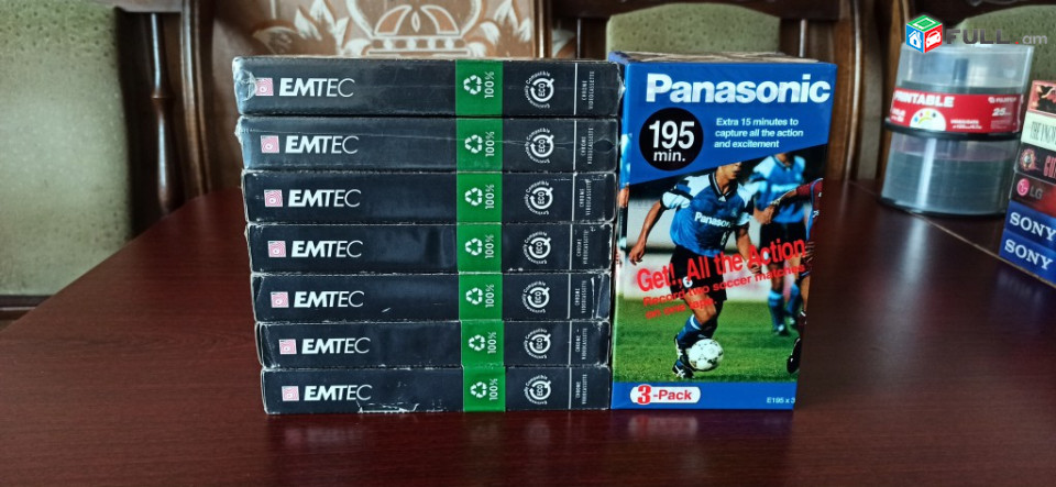 VHS video cassette новые видео кассеты նոր տեսաերիզներ փակ տուփերով