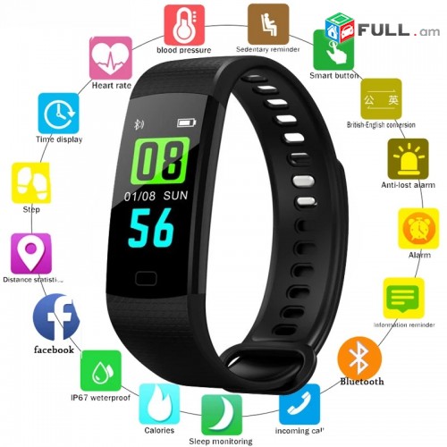 Smart watch/Smart braslet/Fitnes tracker/Ճնշաչափ