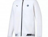 Puma Mens White Fitness BMW Motorsport Activewear Workout Athletic Jacket M size