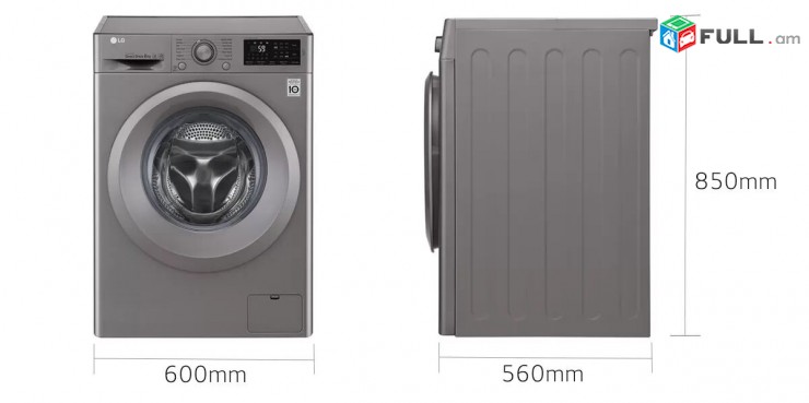 Լվացքի մեքենա LG F4J5TN7S 8kg. Նոր երաշխիքով