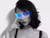 Կիբեռ ակնոց, փարթի ակնոցներ, новые Кибер очки, Cyberpunk Glowing Glasses LED Bar Club Halloween, ՀԵԼՈՈՒԻՆ