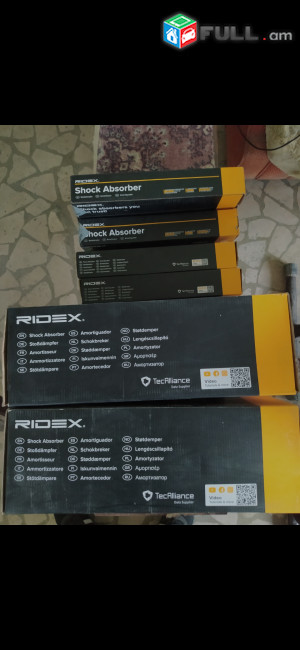 Ամորտիզատոր դեմի և հետևի օրիգինալ Գերմանական RIDEX(Made in Germany) Zafira, Astra G, Mersedes W202, W203, W204 , W211  