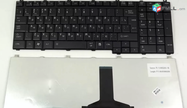 Smart lab: Keyboard klaviatura Клавиатура Toshiba A500 L500 P300 nor 