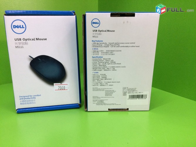 Smart lab: Мышь Dell MS111 USB Optical Mouse Black