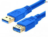 USB 3.0 Extension Cable 1.8M, 3M Blue AM / AF - Երկարացնող մալուխ