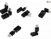Flexible Swivel Twist Angle 360 Degree USB 2.0 Male to Female Adapter