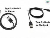 1M, USB 3.1 Type C Data Charge Cable for Phone and MacBook