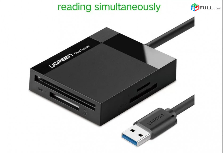 UGREEN Card Reader, Model 30333, USB 3.0, SD, TF, CF, MS Card Reader, 0.5M