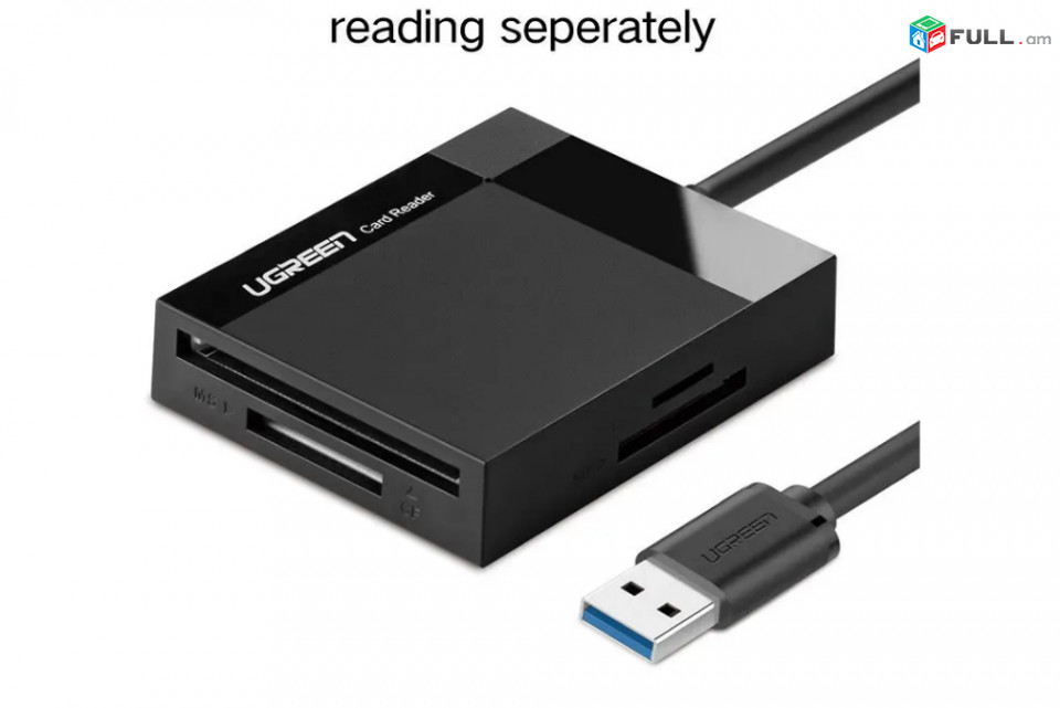 UGREEN Card Reader, Model 30229, USB 3.0, SD, TF, CF, MS Card Reader, 0.5M