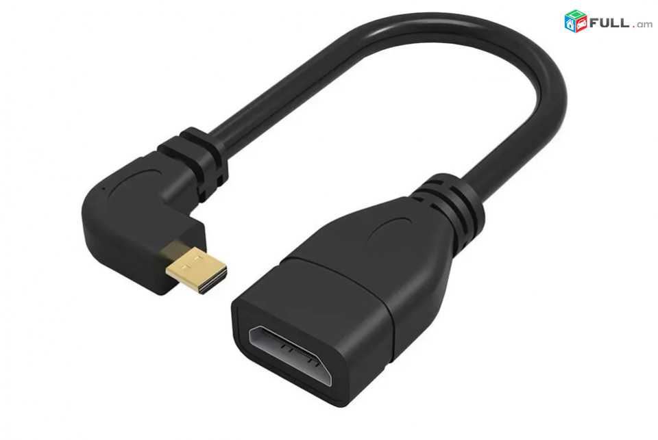 Micro HDMI Cable Male to Female Robotsky Ֆիրմայի 90 Degree 15CM