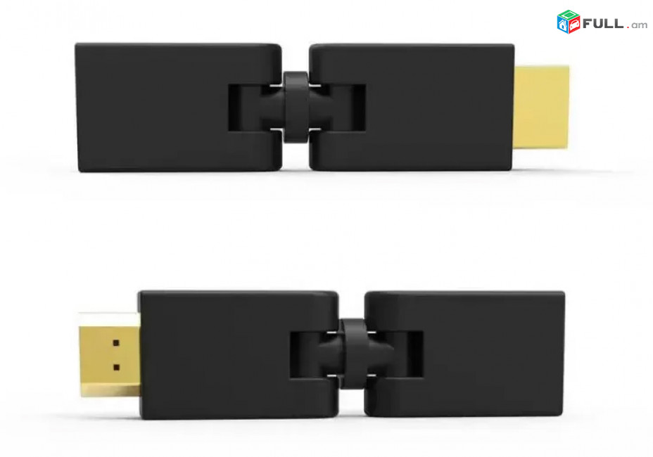 Ոսկեջրած 360 Degree HDMI Male to Female Adapter USA-ic