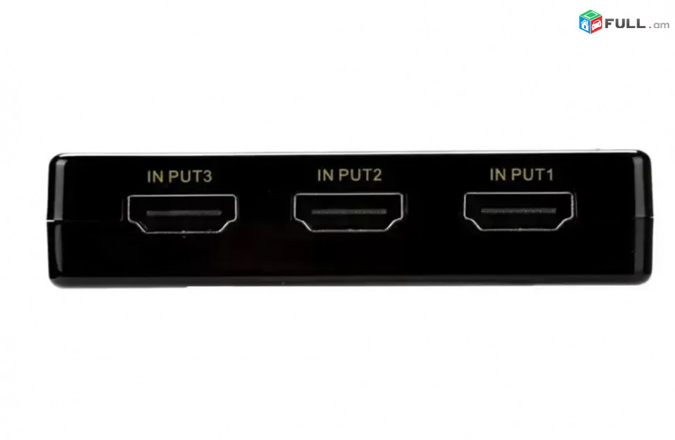 HDMI Switch 4K, 1080P 3 to 1 Splitter Hub + Remote Control - + Пульт