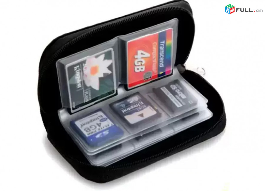 22 Slots CF SD XD MS Card Carrying Storage Pouch Box Case Holder Wallet Bag
