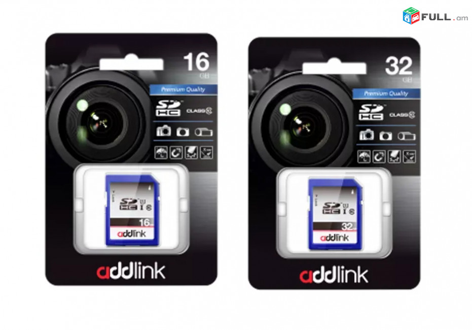 16GB, 32GB SDHC SD Card for FullHD Video Original AddLink Premium Class 10