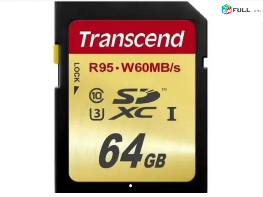 Original Transcend ULTIMATE 64GB 633X SD SDHC SDXC Card for 4K Video