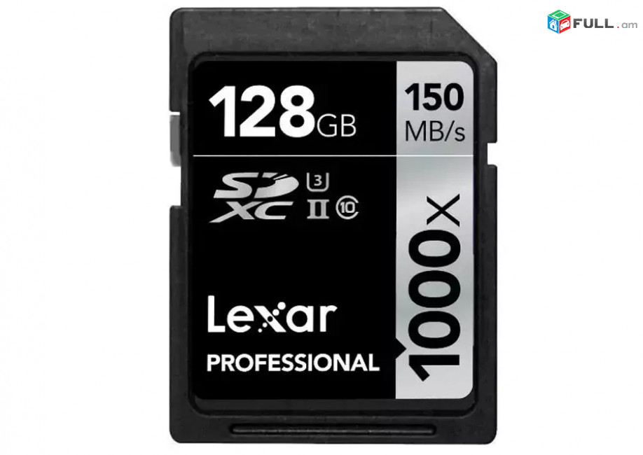Lexar 128GB SD SDXC Card, U3 II 1000X for 4K Video - Original Professional
