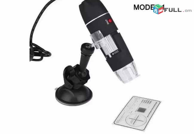 8 LED and 50-500X USB Microscope For PC With Stand - Model 1 ev Model 2