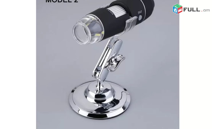 8 LED and 50-500X USB Microscope For PC With Stand - Model 1 ev Model 2