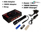 Tupov, Cree XM-L T6 LED Lapter + AAA adapter + 18650 Battery + 2 Chargers
