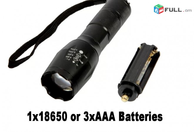 Fonar, 1x18650 or 3x AAA Battery, 6000 Lumen Zinvorakan LED Lapter Cree XM-L T6