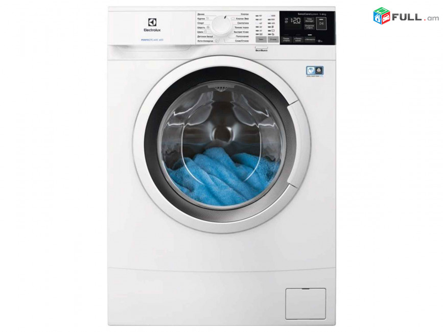 Ավտոմատ լվացքի մեքենա ELECTROLUX EW6S4R06W Ինվերտորային Սպիտակ 6 կգ