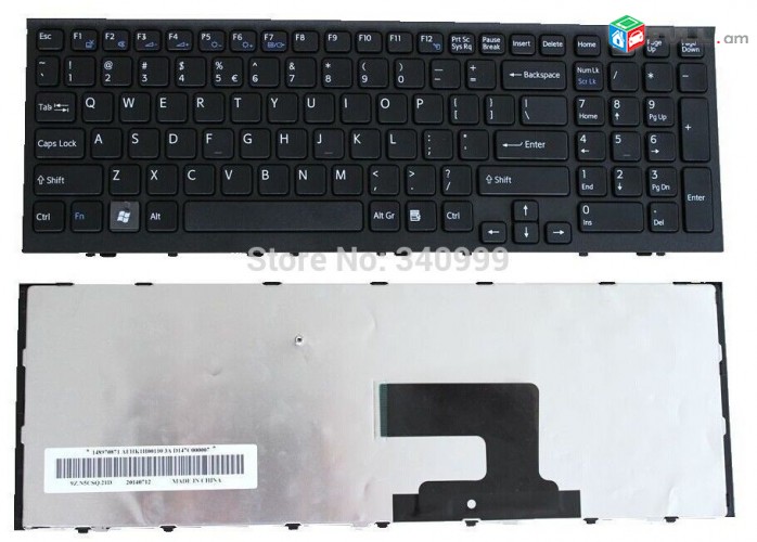 SMART LABS: keyboard клавиатура Sony VPC-EE VPC-EH PCG-61611L