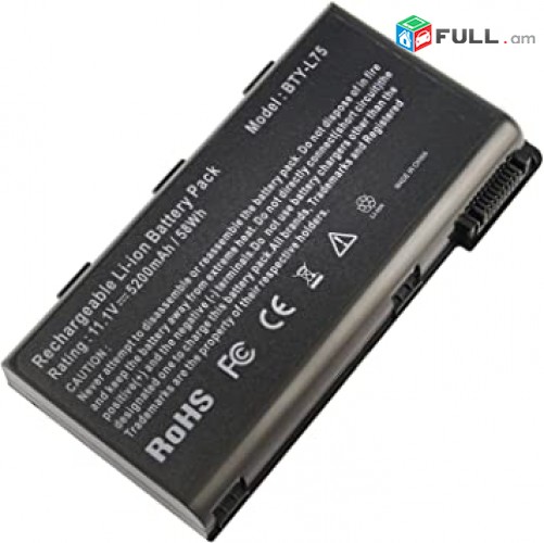 SMART LABS: Battery akumuliator martkoc MSI (BTY-L74) A6200 CX620 օգտագործված օրիգինալ