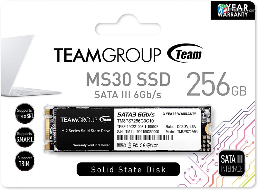 Hi Electronics ssd m2 sata 3 teamgroup ms30 256gb / 128gb