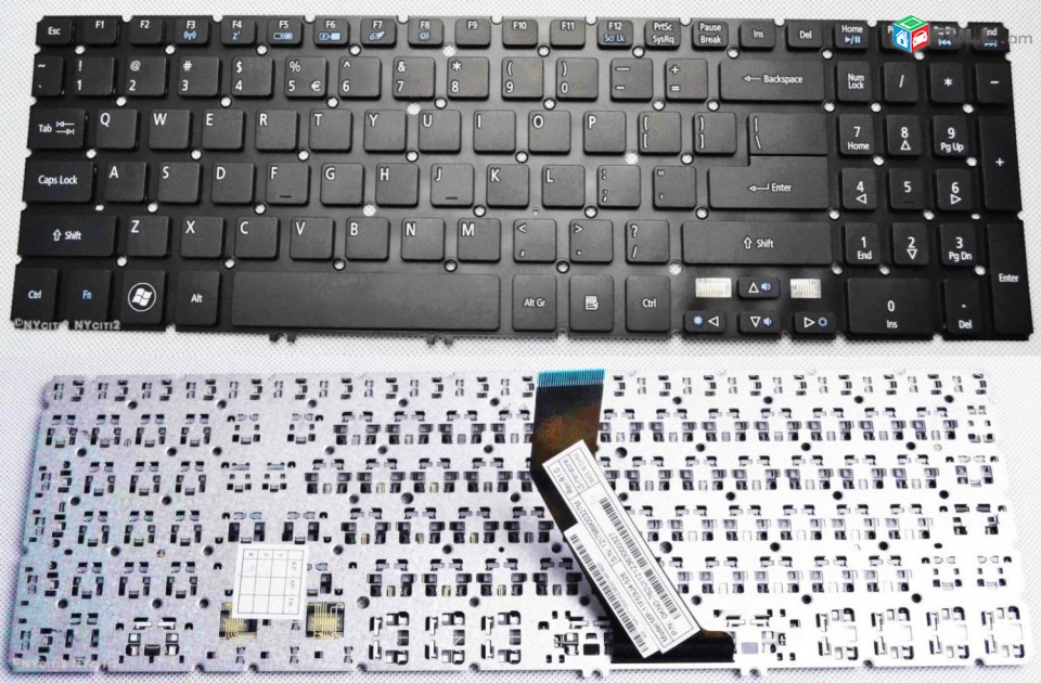 3ամիս երաշխիք +Առաքում Hi Electronics; Keyboard клавиатура stexnashar ACER V5-531