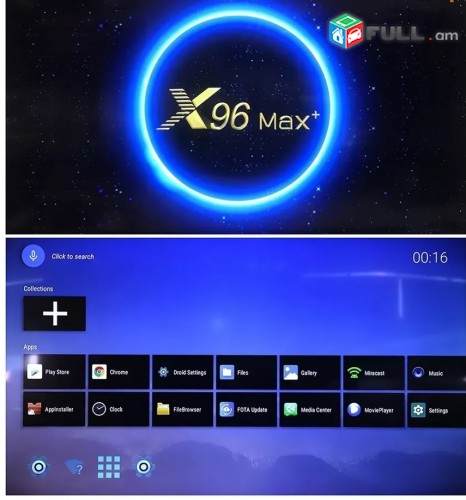 X96 Max Plus2 tv box Amlogic S905X3 8K 4Gb RAM 32Gb ROM Android 9.0
