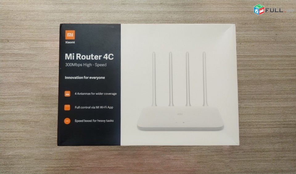 Xiaomi 4C Router Wi-Fi 2.4 Ghz 300 Мбит / с Ethernet RJ-45 4 antena 5db  nor e pak tupum