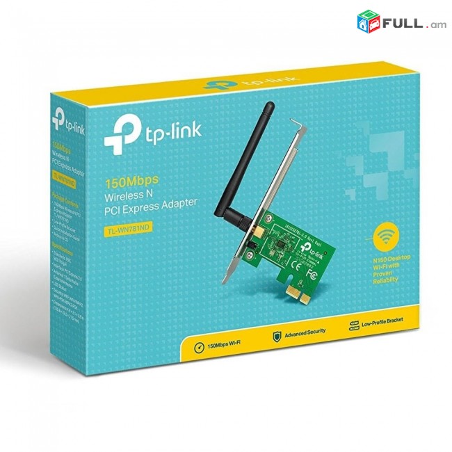 TP Link TL-WN781ND Pci Express Wifi 150 Мбит / сек 2.4Ghz nor e pak tupum