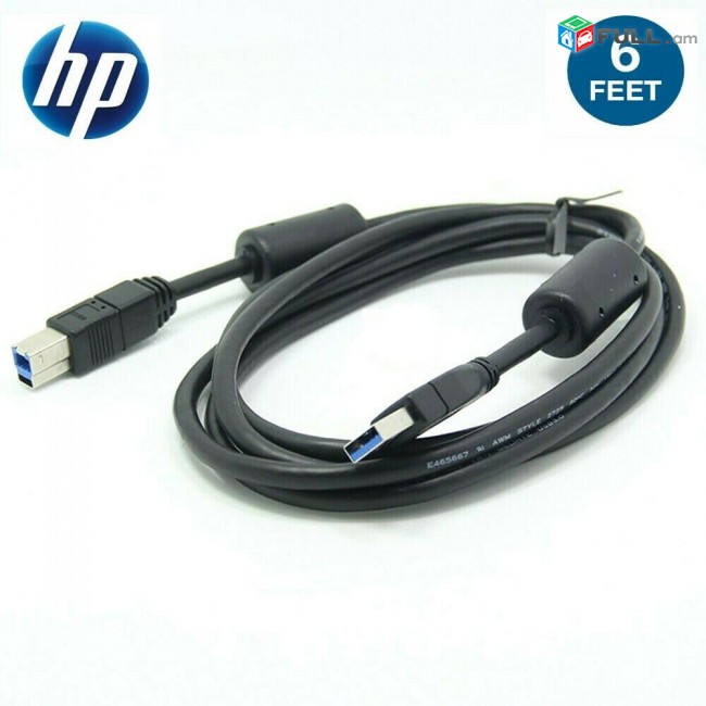 Usb 3.0 usb-a to usb-b cable USB 3.0 A Male to B Male  1.8m Original HP  Кабель сканера принтера для HP Epson Canon Dell Dock station