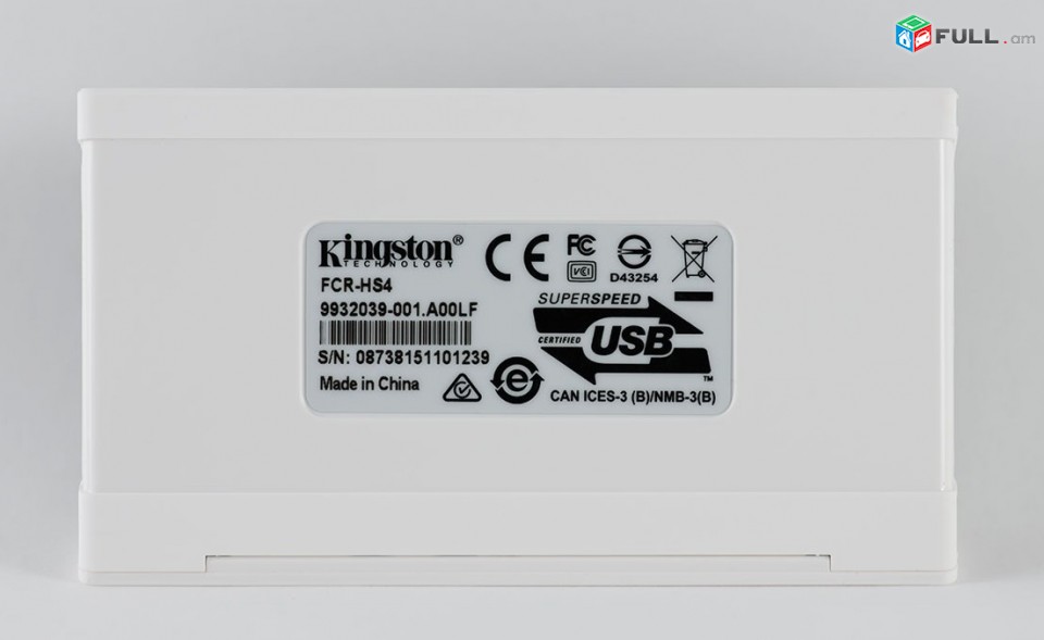 Kingston card reader USB 3.0 Kingston USB 3.0 Media Reader FCR-HS4 White  Картридер