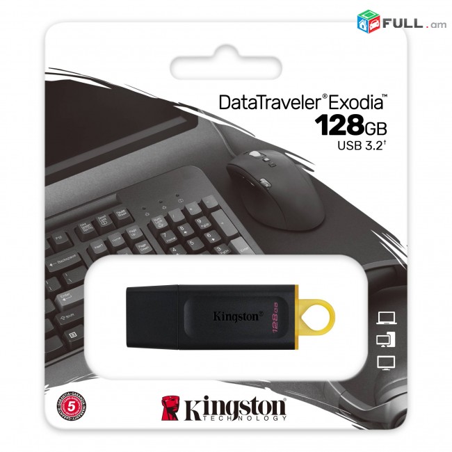 USB Flesh Kingston 128gb Original DataTraveler Exodia, 128 ГБ (DTX/128GB) nor e pak tupum