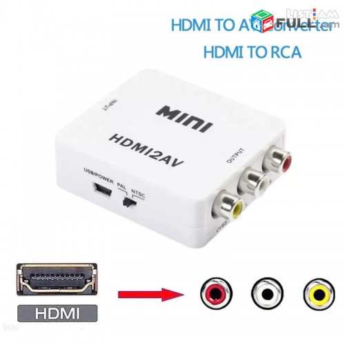 Mini HD Video Converter Box HDMI to RCA AV / CVSB