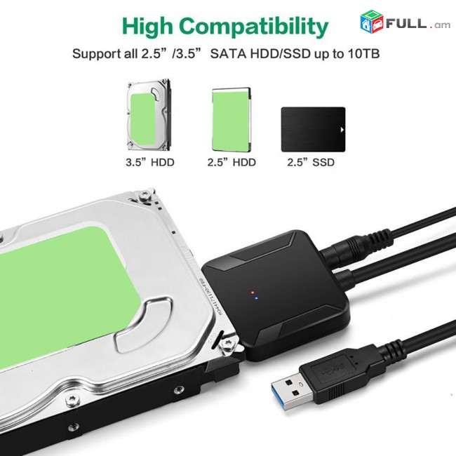 USB 3.0 To SATA3 cable 3.5" 2.5"