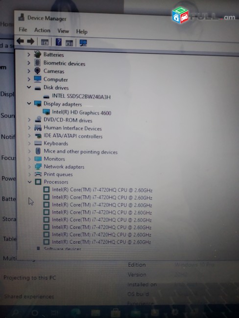 USED HP Envy 15 core i7 4720HQ + 8gb ddr3l + 240gb ssd + 15,6