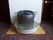 Ալյումինե կաթսա և էմալապատ մեծ թաս