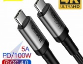 Baseus USB C to Type C Cable 10 Gb / s Adapter Cable MacBook Samsung Data Cord