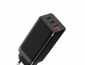 Baseus EU Plug 65W GaN Wall Charger QC4.0 + Phone Notebook Fast Charge Adapter