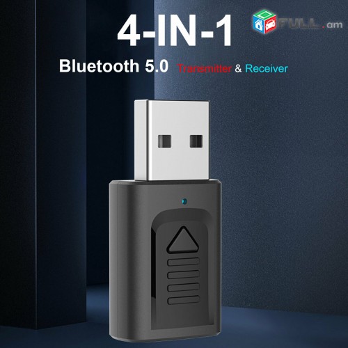 4in1 Bluetooth 5.0 Audio Transmitter Receiver USB Adapter For TV PC Car Speaker