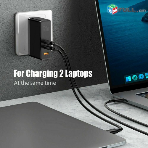 Baseus 120W GaN SiC USB C Charger Quick Charge 4.0 3.0 QC Type C PD Fast USB Charger For Macbook Pro iPad iPhone Samsung Xiaomi