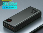 Baseus Power Bank 20000mAh Quick Fast Charge 65W USB C PD External Battery