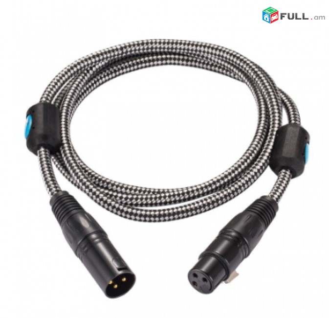 Hifi Balanced XLR Extension Cable for Amplifier Speaker Microphone Regular 3 Pin XLR Male to Female Audio Cable 