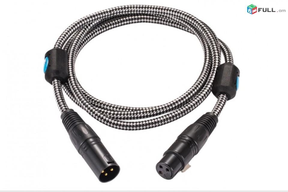 Hifi Balanced XLR Extension Cable for Amplifier Speaker Microphone Regular 3 Pin XLR Male to Female Audio Cable 