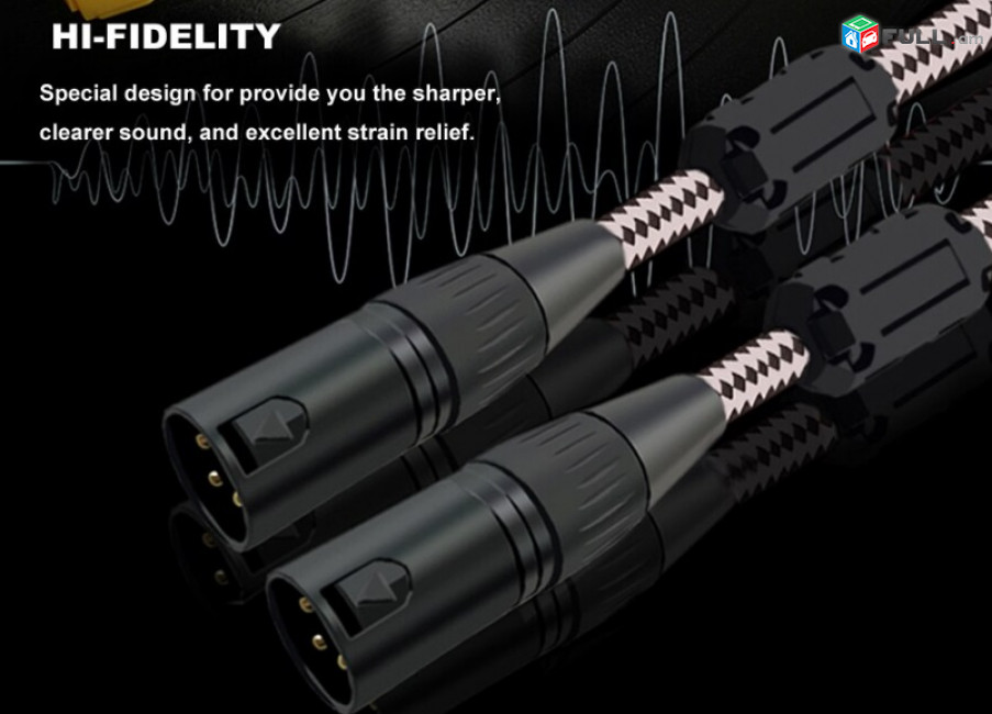 Cable Hifi Regular 3 Pin XLR-XLR Male to Male