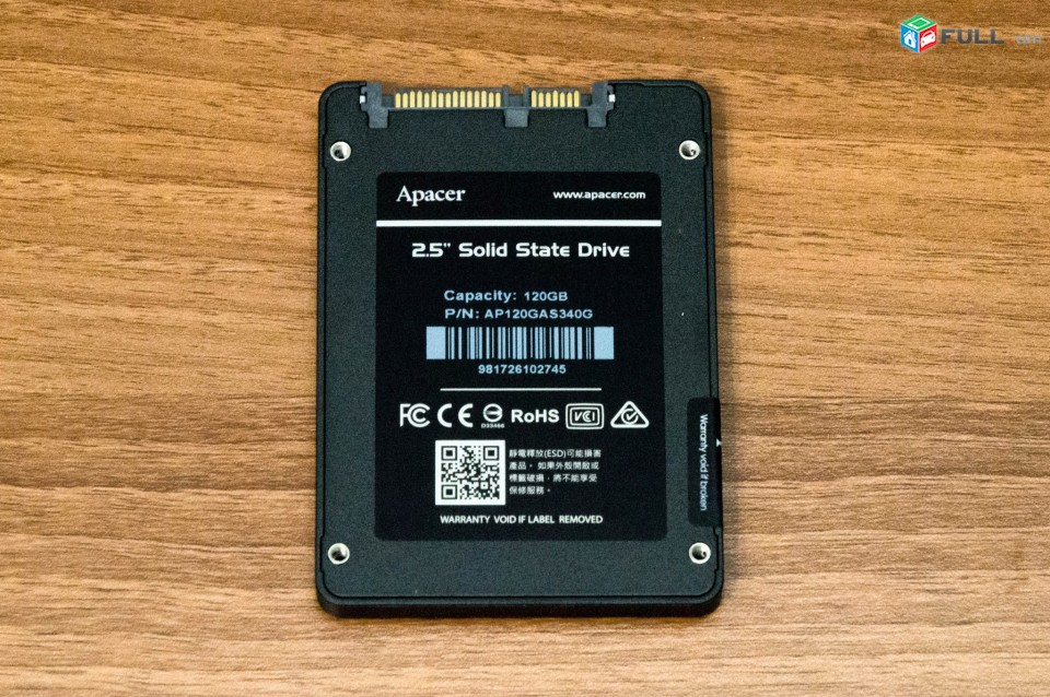 SSD  /կոշտ սկավառակ/  Apacer 120GB / 240GB	/ 480 GB