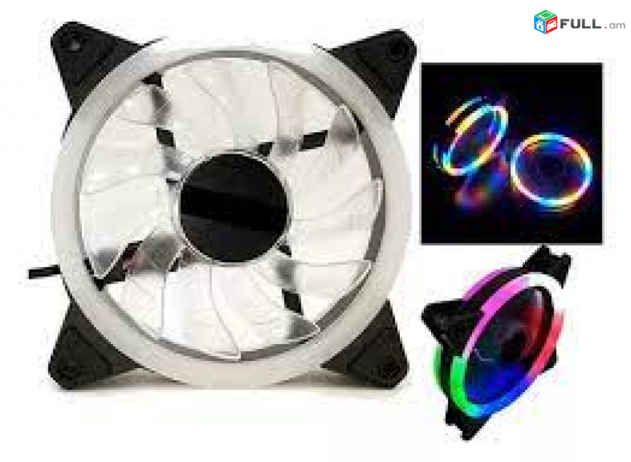 12cm Cooler 120 mm fan 3 pin + Molex RGB 12cm FAN new