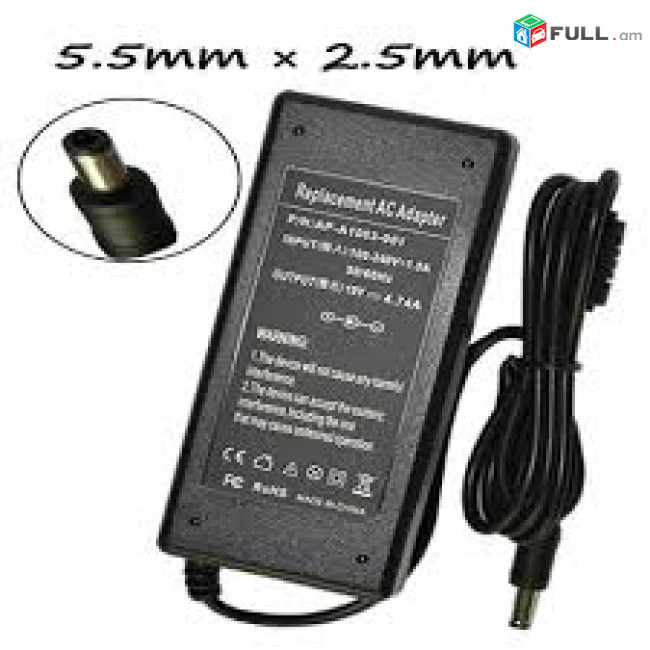 90w ASUS Laptop Charger 19V 4.74A 5.5 * 2.5 նոր